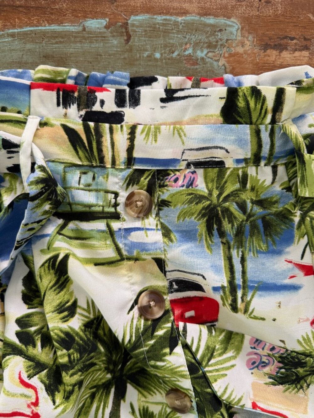 Vintage Her Destiny Tropical Midi Skirt Size Medium - Picture 8 of 12